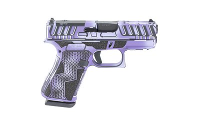 Glock 43X MOS Subcompact Optic Ready 9mm Purple, Black and White Custom Anime Cerakote Pistol
