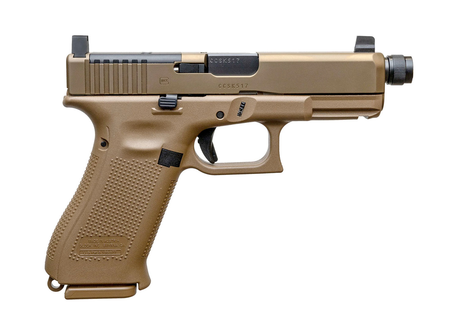GLOCK G19X G5 9mm 4.5" 17 & 19rd - Tan