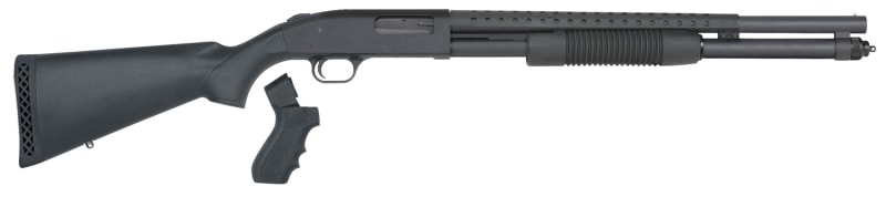 Mossberg 50694 590 Persuader 12 Gauge 3" 8+1 20" Cylinder Bore Heat-Shield Barrel Matte Blued Rec Black Stock Includes Pistol Grip