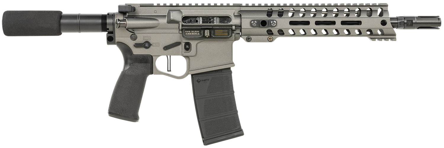 POF Minuteman 5.56 NATO 10.5" 30rd Semi-Auto AR15 Pistol - Tungsten / Black