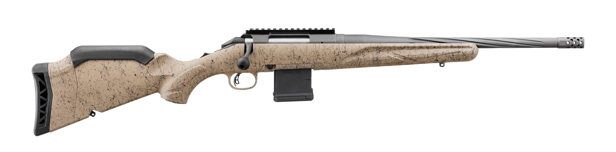 RUGER American 300 AAC Blackout 16.1" 10rd Bolt RIfle w/ Fluted Threaded Barrel | Cobalt