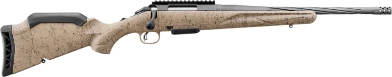 Ruger American Rifle Generation II Ranch 56908 Rifle 5.56 NATO 16.10" 5-Round Bolt Action Threaded Barrel FDE Splatter