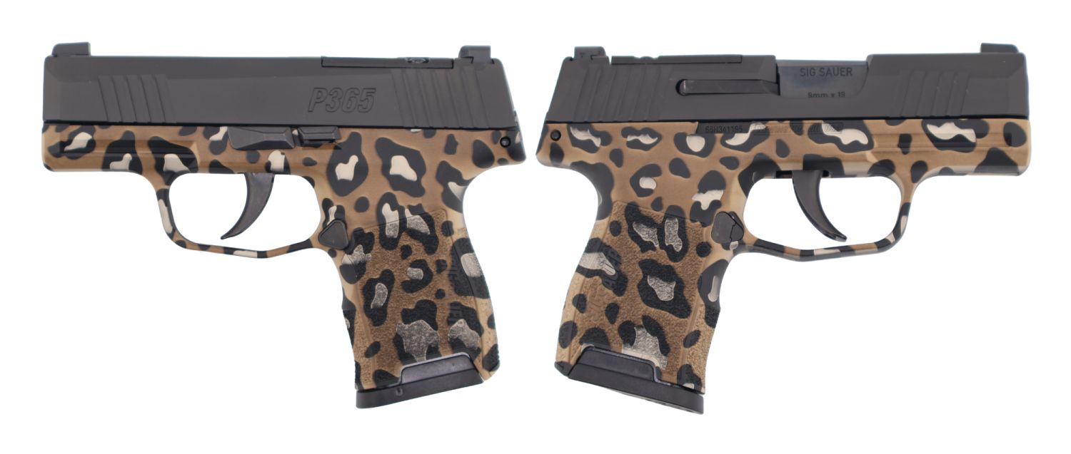 SIG SAUER P365 9MM Pistol 3.10" LEOPARD PRINT 2-10RD OPTIC READY