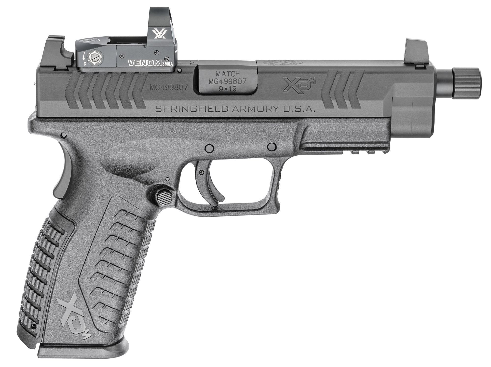 SPRINGFIELD ARMORY XDM 9mm 4.5" Black Threaded OSP Venom Sight/Non-TB