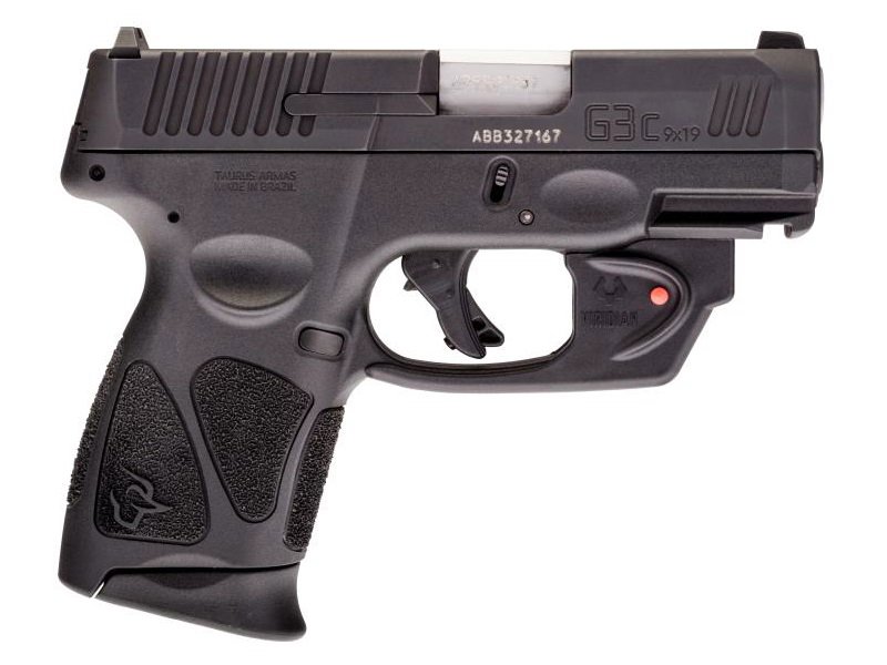 TAURUS G3C 9mm 3.2" 12rd Pistol w/ Viridian Laser - Black